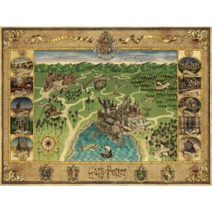 Puzzle: Mappa di Hogwarts - 1500 pz - Ravensburger 16599