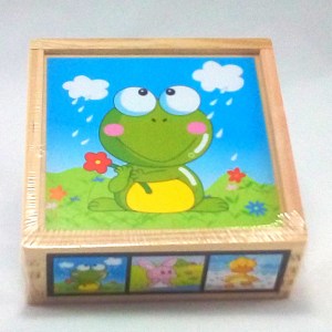 Confezione- Puzzle a dadi - Amici animali