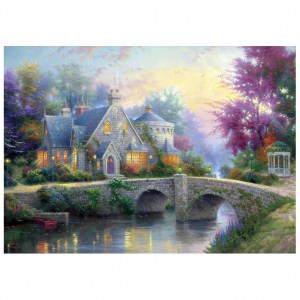 Puzzle Thomas Kinkade: Lamplight Manor - 1000 pz - Schmidt 59468 