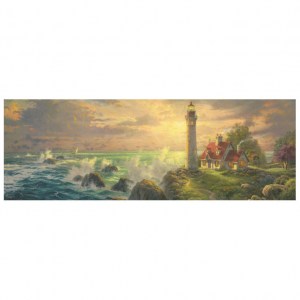 Puzzle Thomas Kinkade: Lighthouse Seascape - Faro - 1000 pz - Schmidt 59477