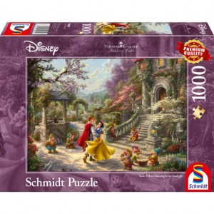 Puzzle Thomas Kinkade: Disney Biancaneve danzando alla luce del sole - 1000 pz - Schmidt 59625 - Box