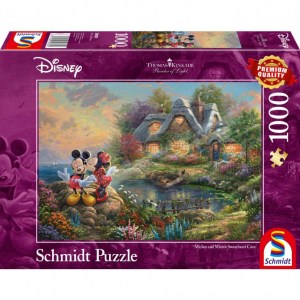 Puzzle T. Kinkade: Disney Topolino e Minni - 1000 pz - Schmidt 59639 - Box