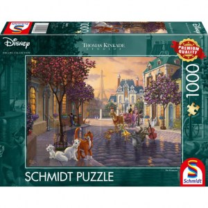 Puzzle T. Kinkade: Disney Gli Aristogatti - 1000 pz - Schmidt 59690 - Box
