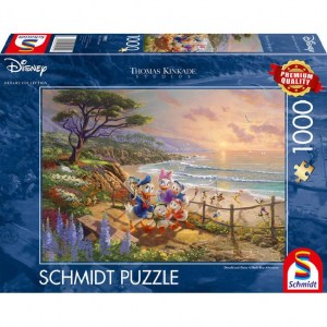 Puzzle T. Kinkade: Disney Donald e Daisy, A Duck Day Afternoon - 1000 pz - Schmidt 59950 - Box