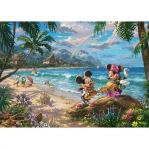 Puzzle Thomas Kinkade: Minnie e Topolino alle Hawaii - 1000 pz - Schmidt 57528