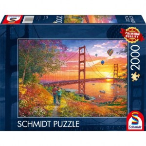 Puzzle Walking to the Golden Gate Bridge - 2000 pz - Schmidt 59773 - box