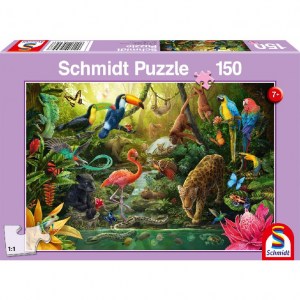 Puzzle Animali della Giungla - 150 pz - Schmidt 56456 - box