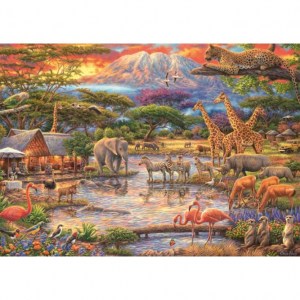 Puzzle Paradiso sotto il monte Kilimangiaro - 500 pz - Schmidt 59708