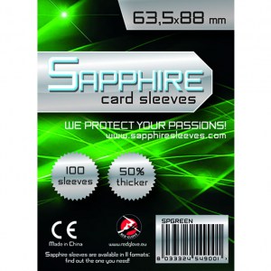 Bustine protettive Sapphire (63,5x88 mm) - GREEN