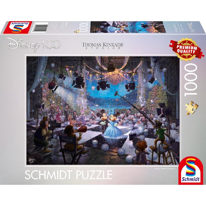 Puzzle Thomas Kinkade: Disney 100th Celebration – Mickey & Minnie – 1000 pcs – Schmidt 57595 – immagine 1