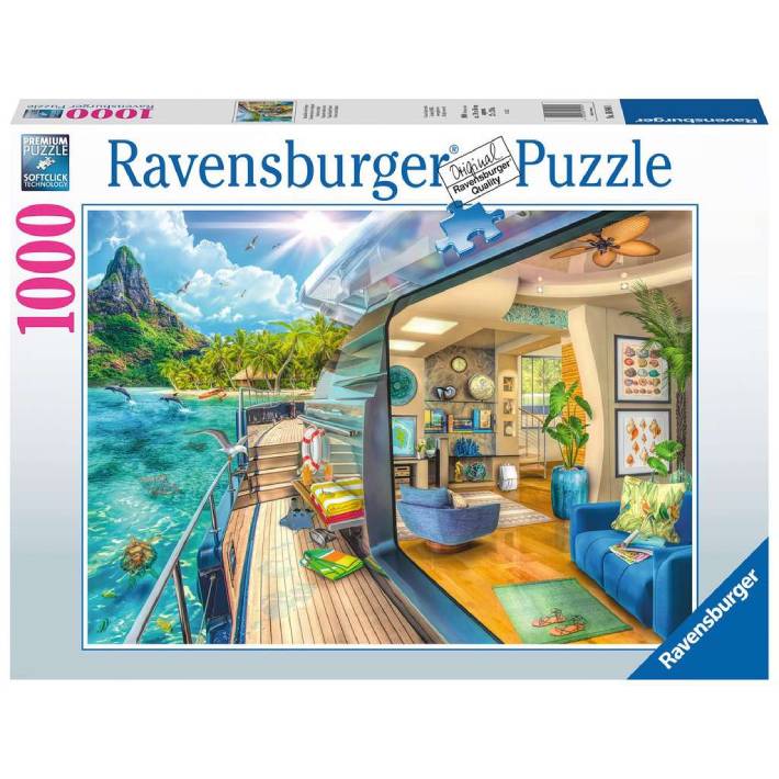 Puzzle – Tropical Island Charter – 1000 pcs – Ravensburger 16948 – immagine 1