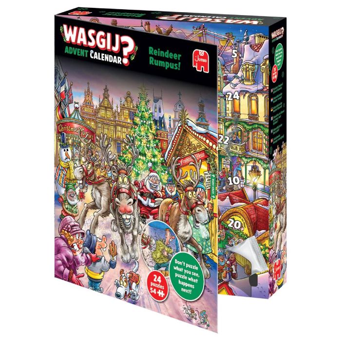 Wasgij – Calendario dell’Avvento – Reindeer Rumpus! – Jumbo 00707 - immagine 1