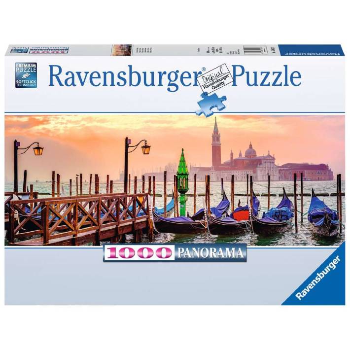 Puzzle Gondole a Venezia – 1000 pz – Ravensburger 15082 - immagine 1