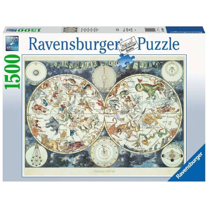 Puzzle: Mappa del mondo di animal – 1500 pz – Ravensburger 16003 - immagine 1