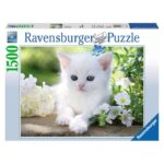 Puzzle Greg Cuddiford: Gattino Bianco – 1500 pz – Ravensburger 16243 - immagine 1