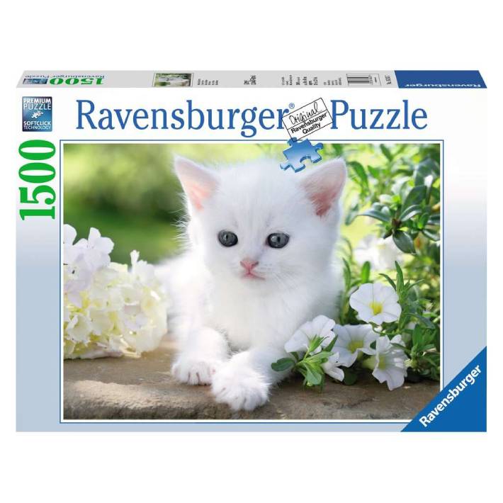 Puzzle Greg Cuddiford: Gattino Bianco – 1500 pz – Ravensburger 16243 - immagine 1