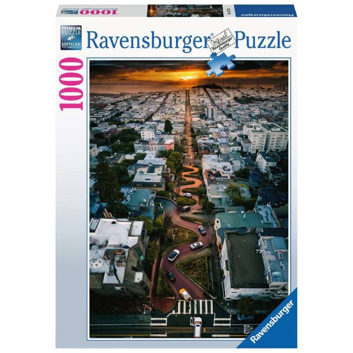 Puzzle Henry Do: San Francisco Lombard Street – 1000 pz – Ravensburger 16732 - immagine 1