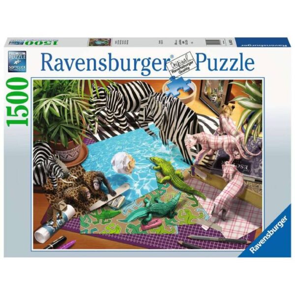 Puzzle: Avventure di Origami – 1500 pz – Ravensburger 16822 - immagine 1
