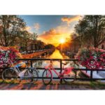 Puzzle Biciclette ad Amsterdam – 1000 pz – Ravensburger 19606 - immagine 2