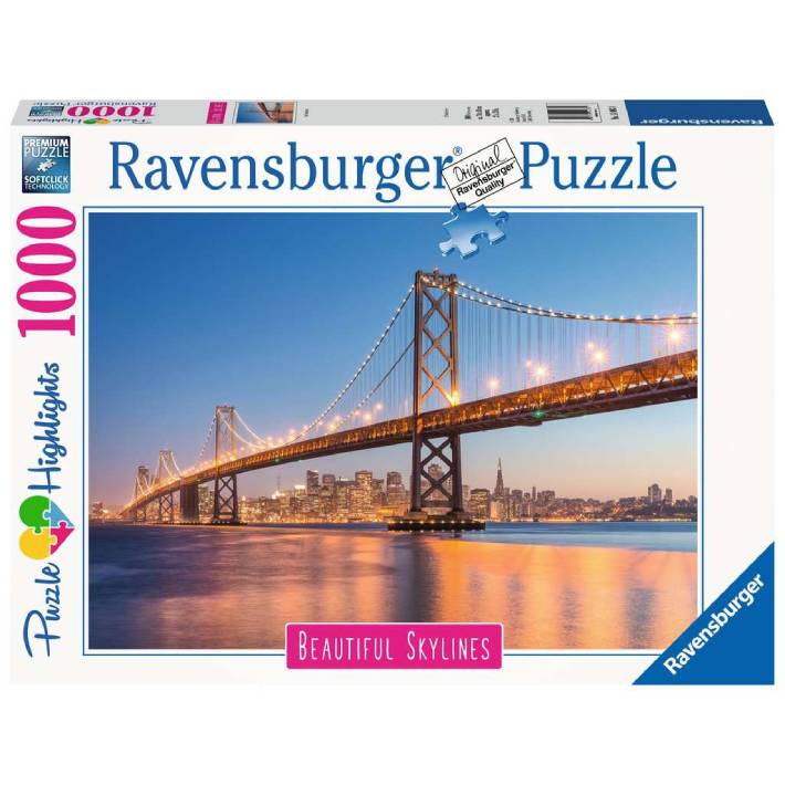 Puzzle Ponte della Baia di San Francisco – 1000 pz – Ravensburger 14083 - immagine 1