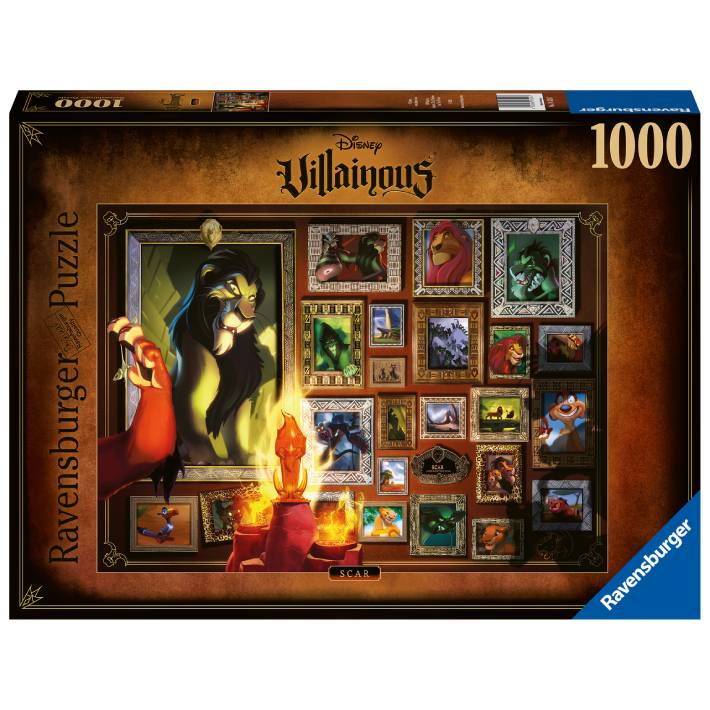 Puzzle Villainous: Scar – 1000 pz – Ravensburger 16524 - immagine 1