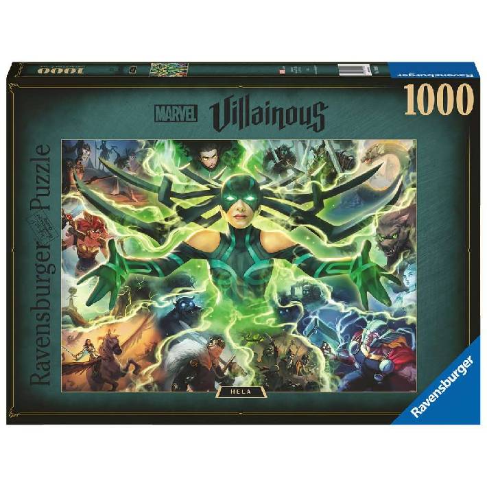 Puzzle Villainous Marvel: Hela – 1000 pz – Ravensburger 16903 - immagine 1