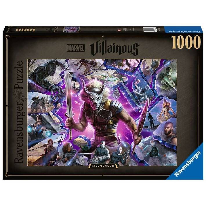Puzzle Villainous Marvel: Killmonger – 1000 pz – Ravensburger 16906 - immagine 1