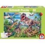Puzzle Amongst the Dinosaurs – 60 pz – Schmidt 56193 - immagine 1