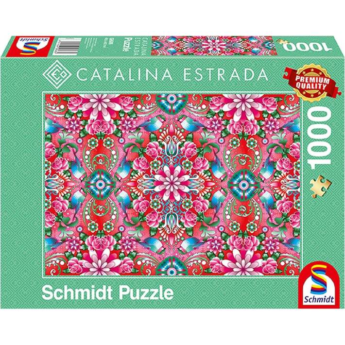 Puzzle Catalina Estrada: Red Rosebush – 1000 pz – Schmidt 59586 - immagine 1