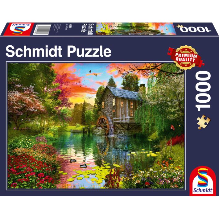 Puzzle Dominic Davison – Il mulino ad acqua – 1000 pz – Schmidt 58968 - immagine 1