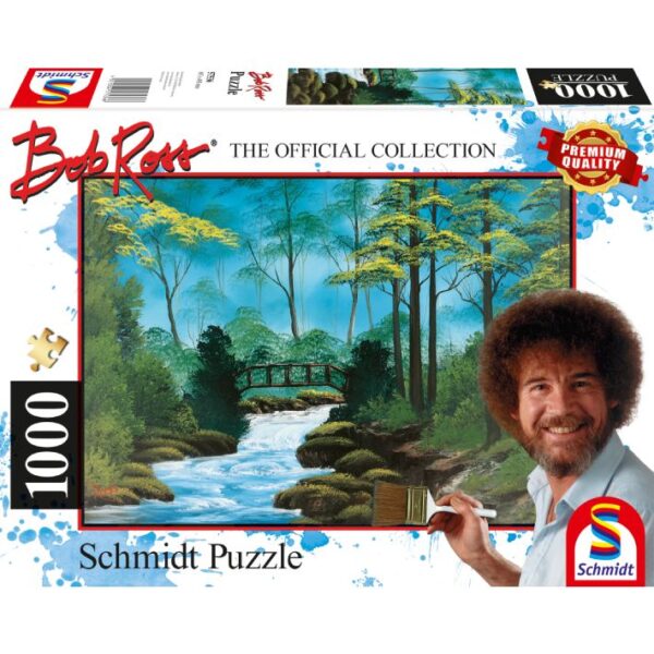 Puzzle Bob Ross – Ponte Isolato – 1000 pz – Schmidt 57536 - immagine 1