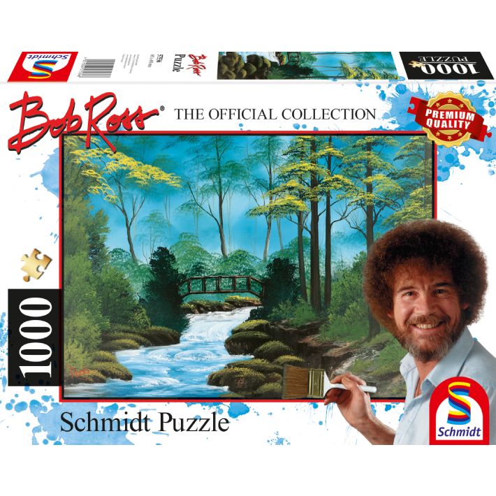 Puzzle Bob Ross – Ponte Isolato – 1000 pz – Schmidt 57536 - immagine 1