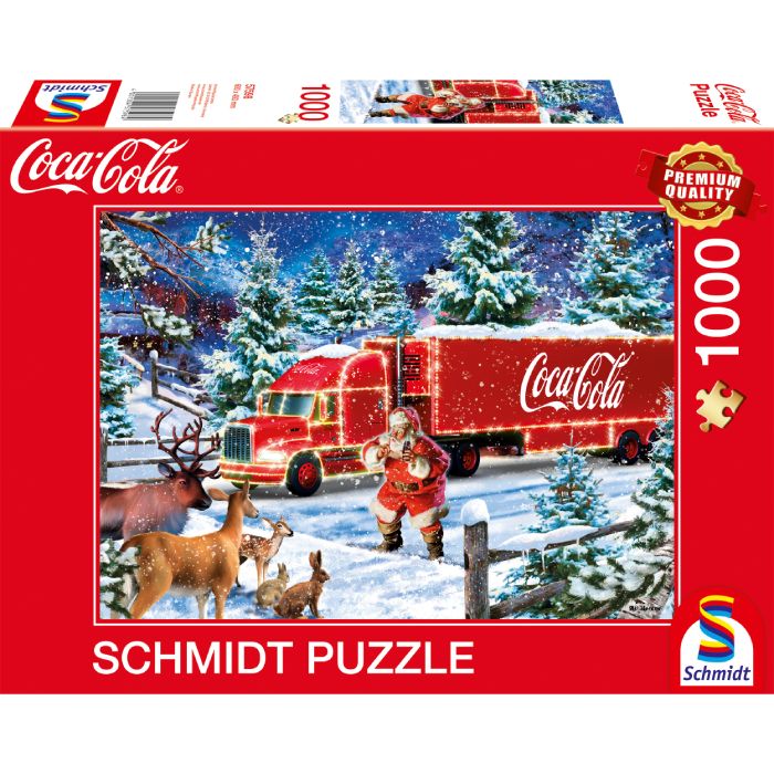 Puzzle Coca-Cola – Christmas Truck – 1000 pz – Schmidt 57598 - immagine 1