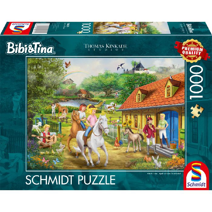 Puzzle Bibi & Tina – Divertimento al Falkenhof – 1000 pz – Schmidt 58425 - immagine 1