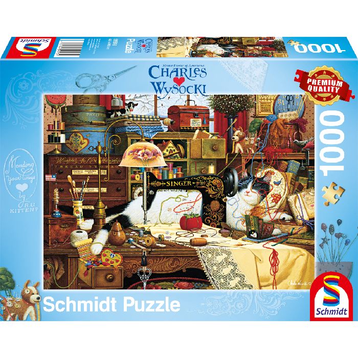 Puzzle Charles Wysocki: Maggie the messmaker – 1000 pz – Schmidt 59993 - immagine 1