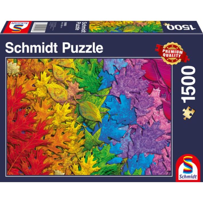 Puzzle Colorful Leaves – 1500 pz – Schmidt 58993 - immagine 1