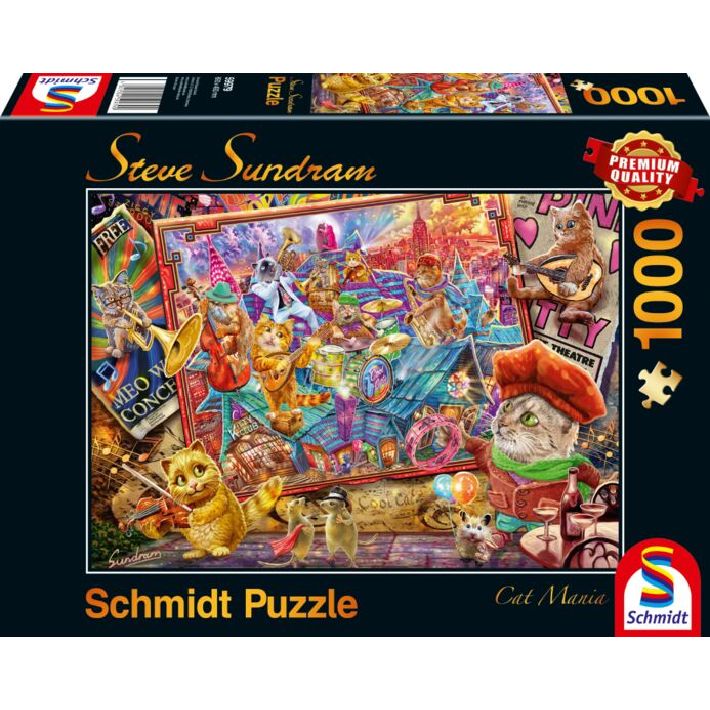 Puzzle Cat Mania – 1000 pz – Schmidt 59979 - immagine 1