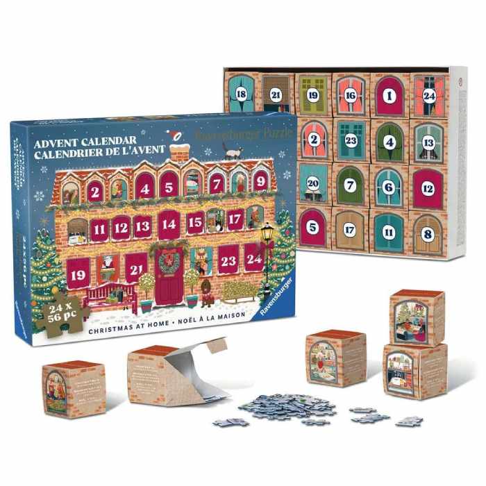 Calendario dell’Avvento puzzle “Christmas at Home” – Ravensburger 12002014 - immagine 1