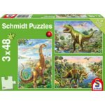 Adventure with the Dinosaurs – 3×48 pz – Schmidt 56202 - immagine 1