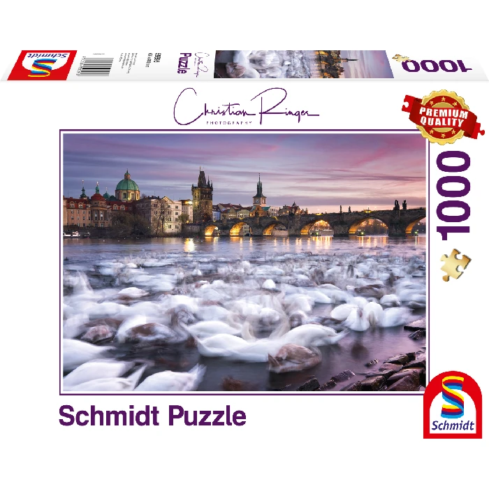 Puzzle Christian Ringer – Cigni – 1000 pz – Schmidt 59695 - immagine 1