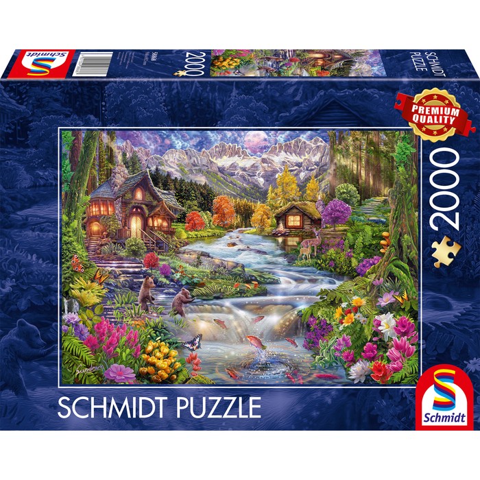 An idyllic river in the mountains – 2000 pz – Schmidt 58868 - immagine 1