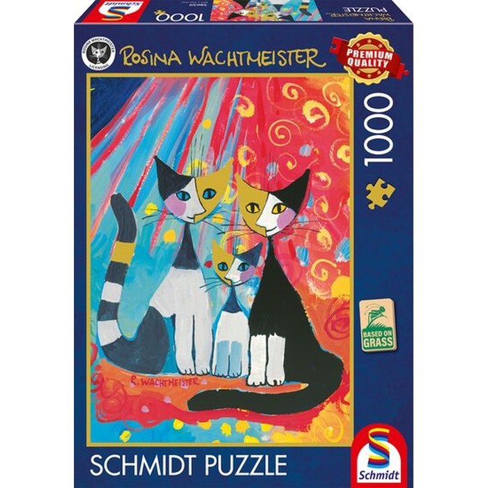 Happy cat family – 1000 pz – Schmidt 58659 - immagine 1