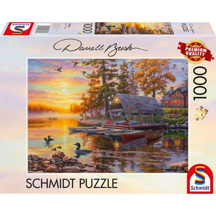Boathouse with canoes – 1000  pz – Schmidt 58532 - immagine 1