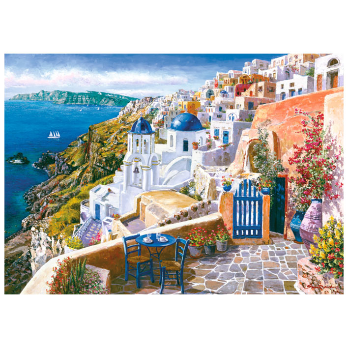 Puzzle Sam Park Vista da Santorini – 1000 pz – Schmidt 58560 - immagine 2