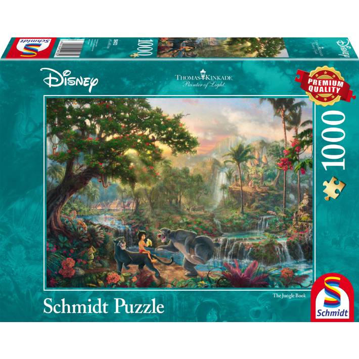 Puzzle Thomas Kinkade: Disney Libro della giungla – 1000 pz – Schmidt 59473 - immagine 1