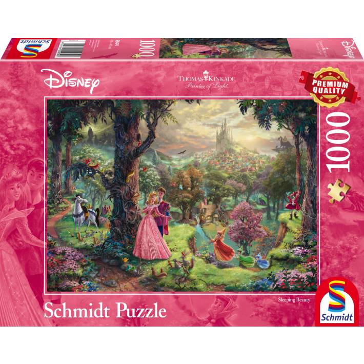Puzzle Kinkade: Disney La Bella addormentata nel bosco – 1000 pz – Schmidt 59474 - immagine 1