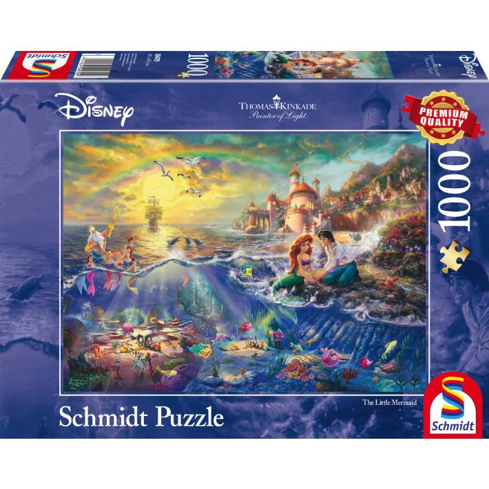 Puzzle Thomas Kinkade: Disney La Sirenetta – 1000 pz – Schmidt 59479 - immagine 1