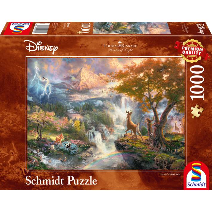 Puzzle Thomas Kinkade: Disney Bambi – 1000 pz – Schmidt 59486 - immagine 1