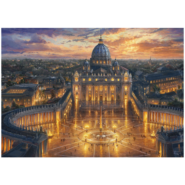 Puzzle Thomas Kinkade: Vaticano – 1000 pz – Schmidt 59628 - immagine 2