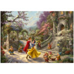 Puzzle Kinkade Disney Biancaneve danza – 1000 pz – Schmidt 59625 - immagine 2